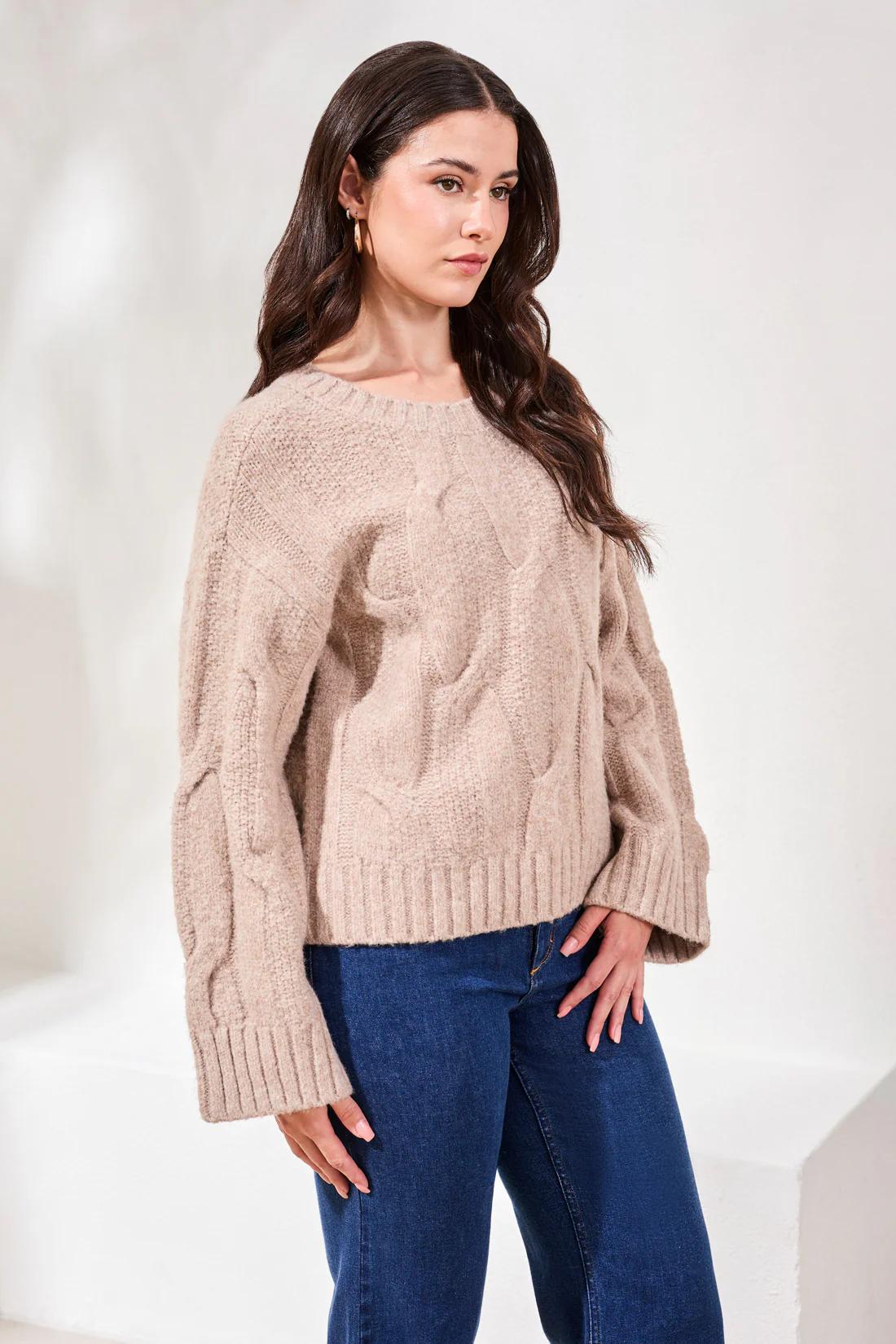Crew Cable Sweater