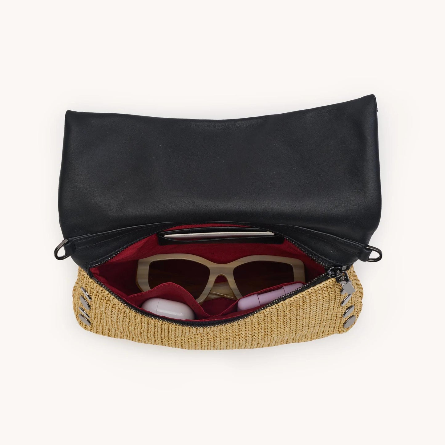 Hammitt VIP Med- Noir Raffia