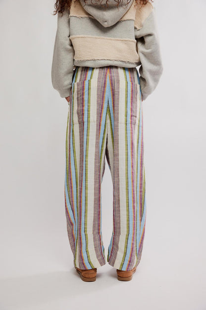 Chambers Laid Back Stripe Pant- Ivory Combo