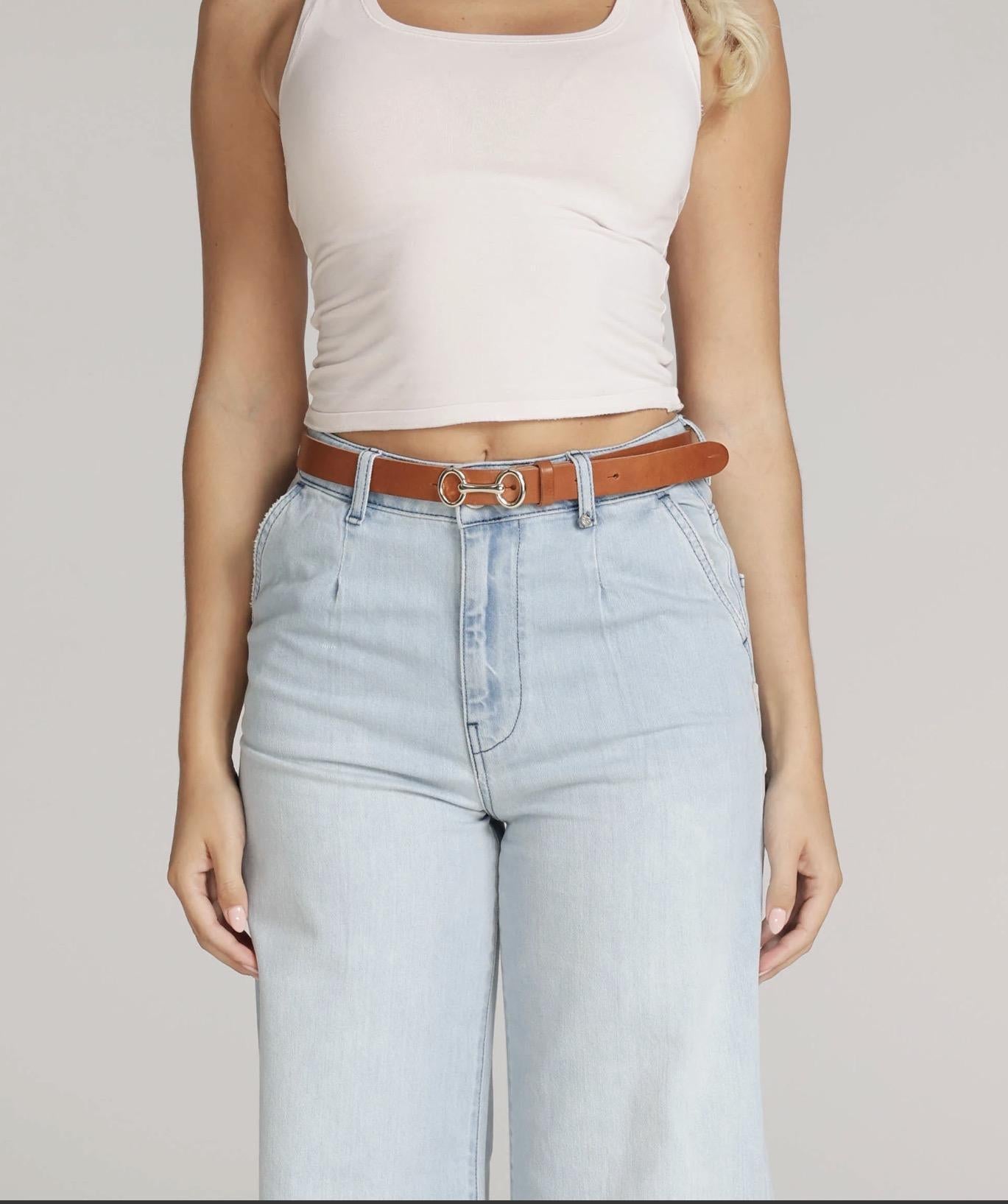 Carel Leather Belt-Camel