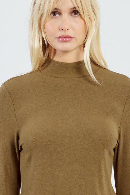 Mock Layer Top- Olive