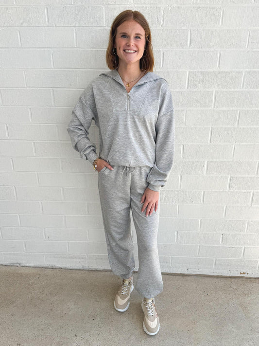 Scuba Pant Set- Gray