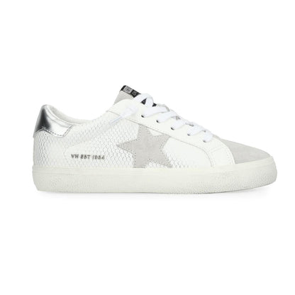 Flair White Snake/Washed Silver Sneakers