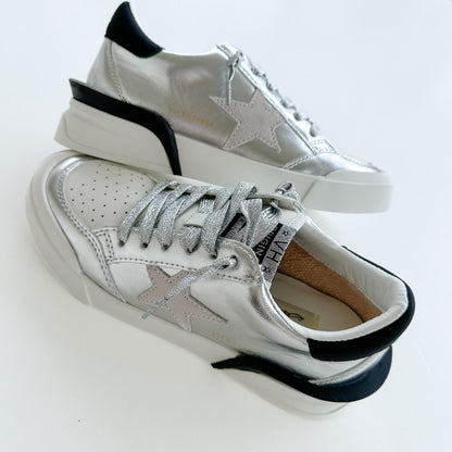 Laser 4 Silver Low Top Sneakers *FINAL SALE*