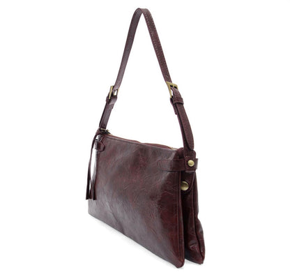 Trapeze Shoulder Bag- Wine