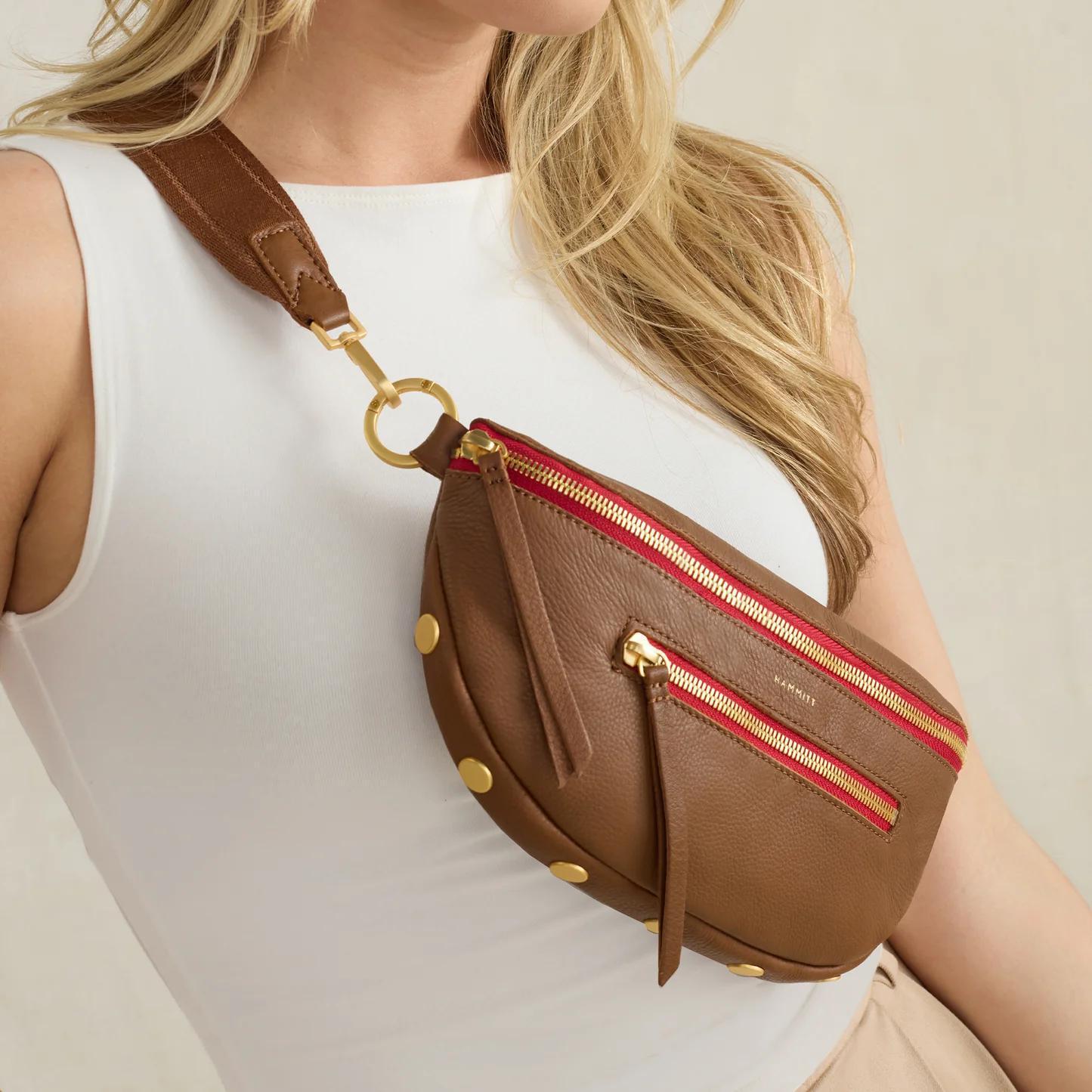 Hammitt Med Charles Crossbody-Mahog