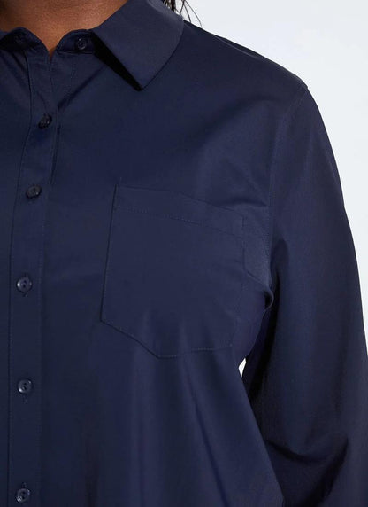 Lysse Schiffer Button Down-Navy