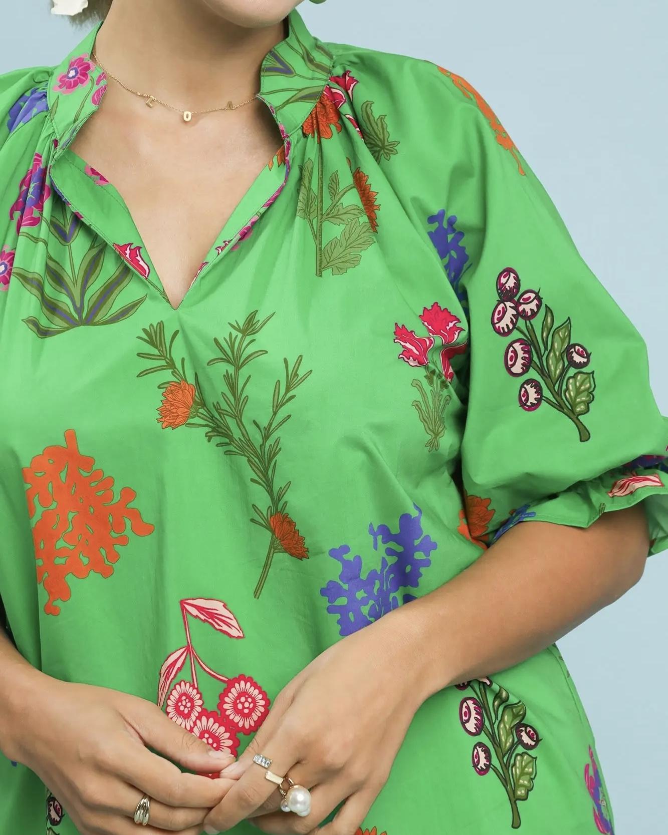 Island Print Top