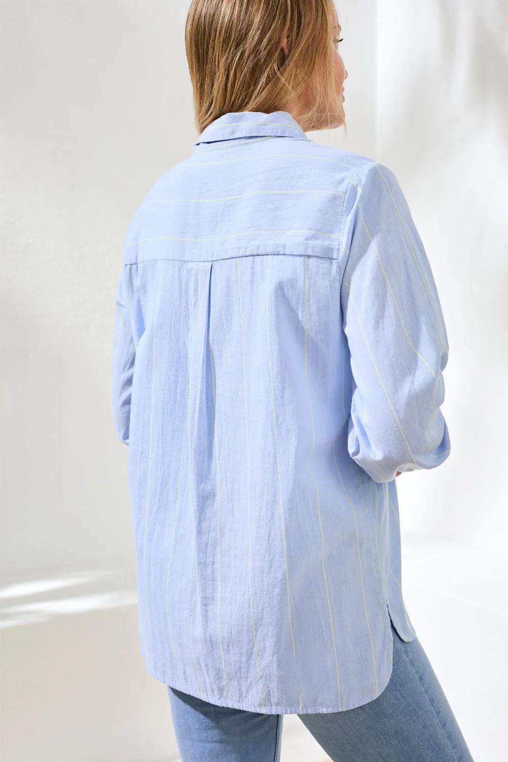 Stripe Button Front Shirt