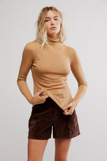 Close To Home Layering Top- Praline