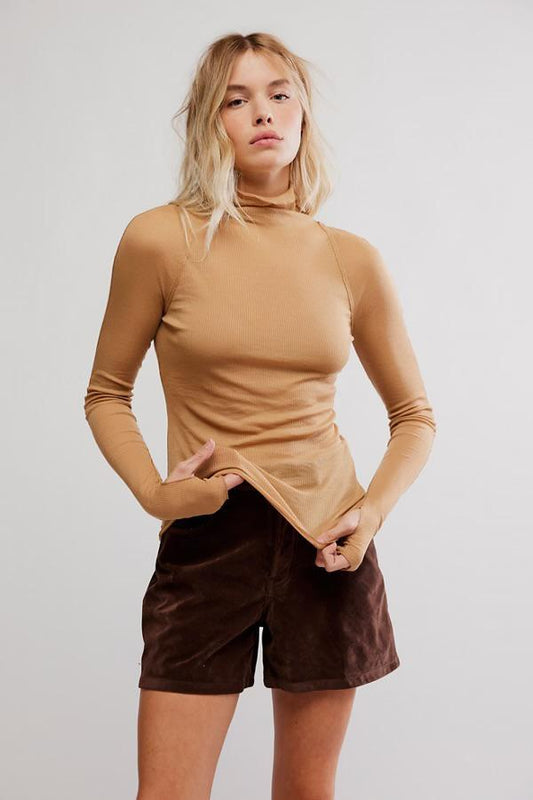 Close To Home Layering Top- Praline