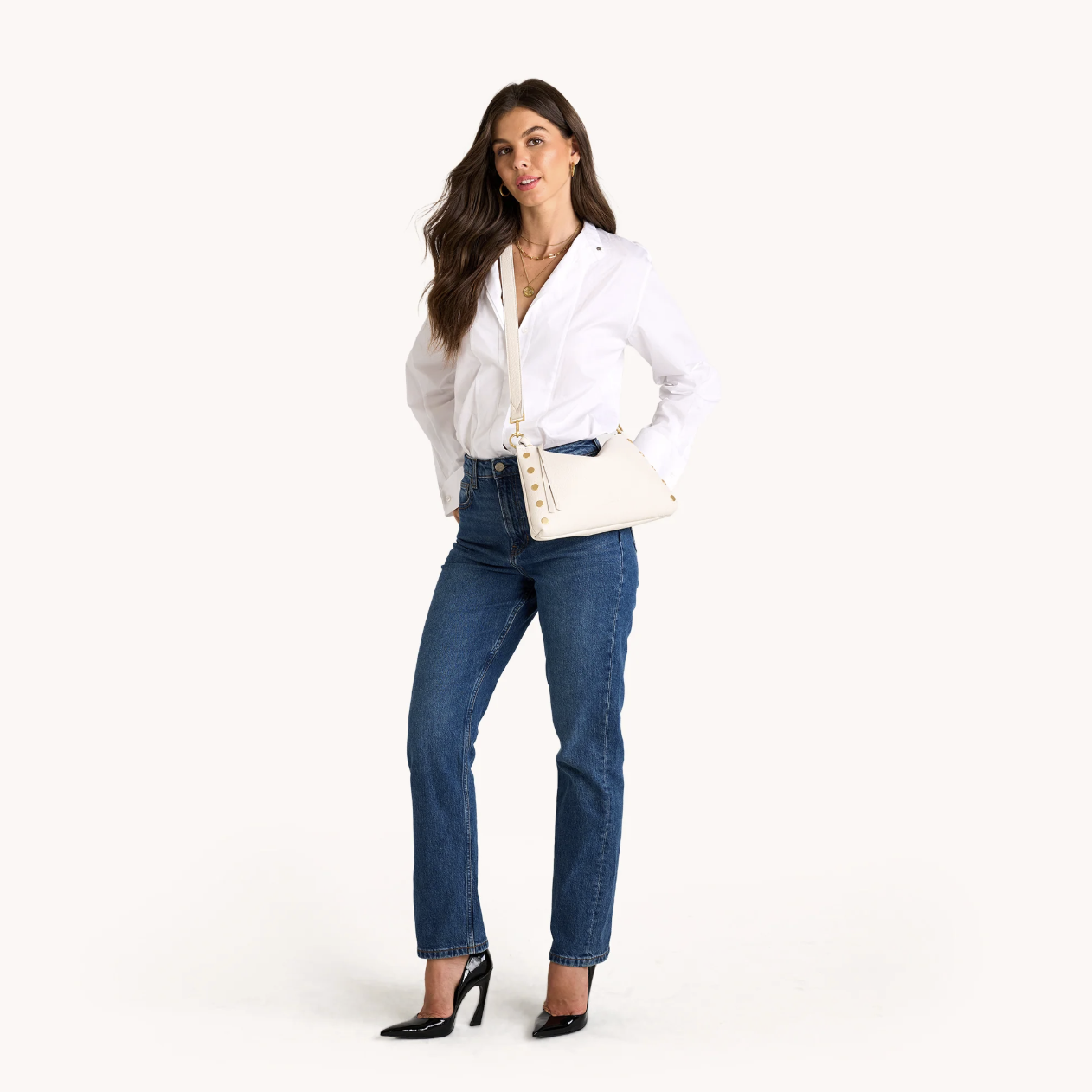 Hammitt Kyle Med-Calla Lily White