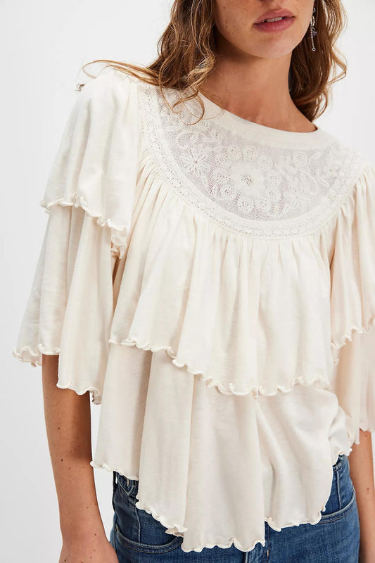 Free People Rose Party Tee