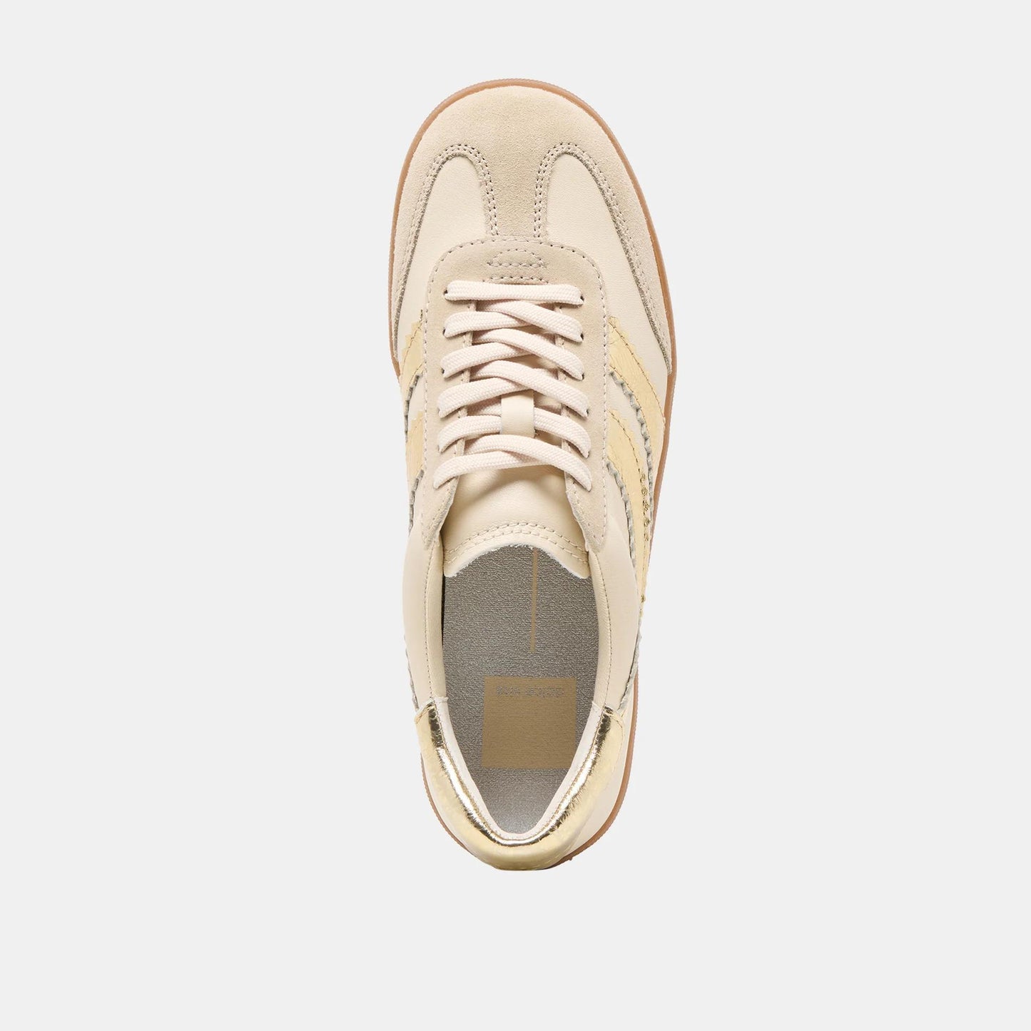 Dolce Vita Merit Sneaker-White/Gold