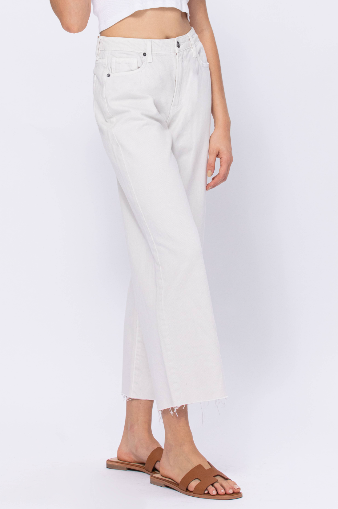 Hidden 27" Nori Wide Leg- Sea Salt