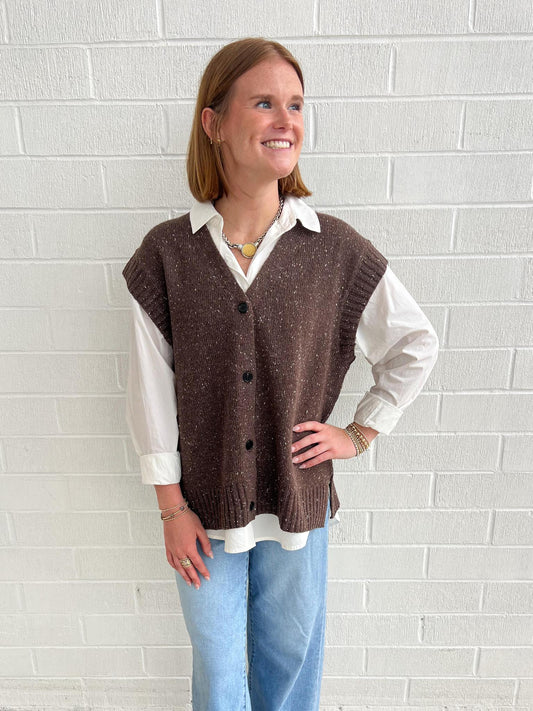 Oversized Sweater Vest