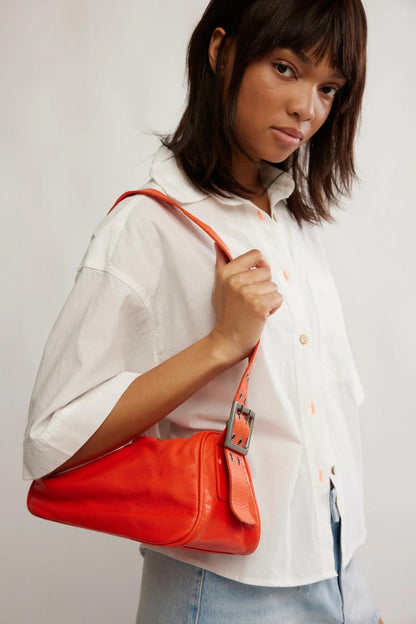 Free People Arm Candy Bag- Red Orange