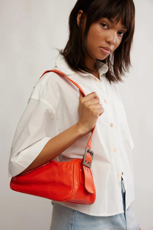 Free People Arm Candy Bag- Red Orange