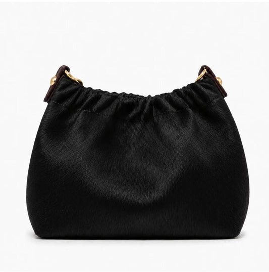 Cowhide Crossbody-BLK