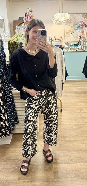 Animal Print Pull On Pant