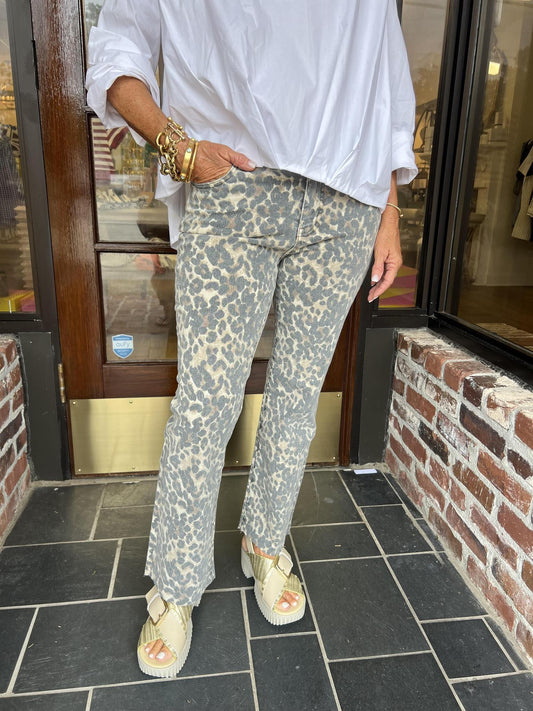 KUT Kelsey Denim- Cheetah