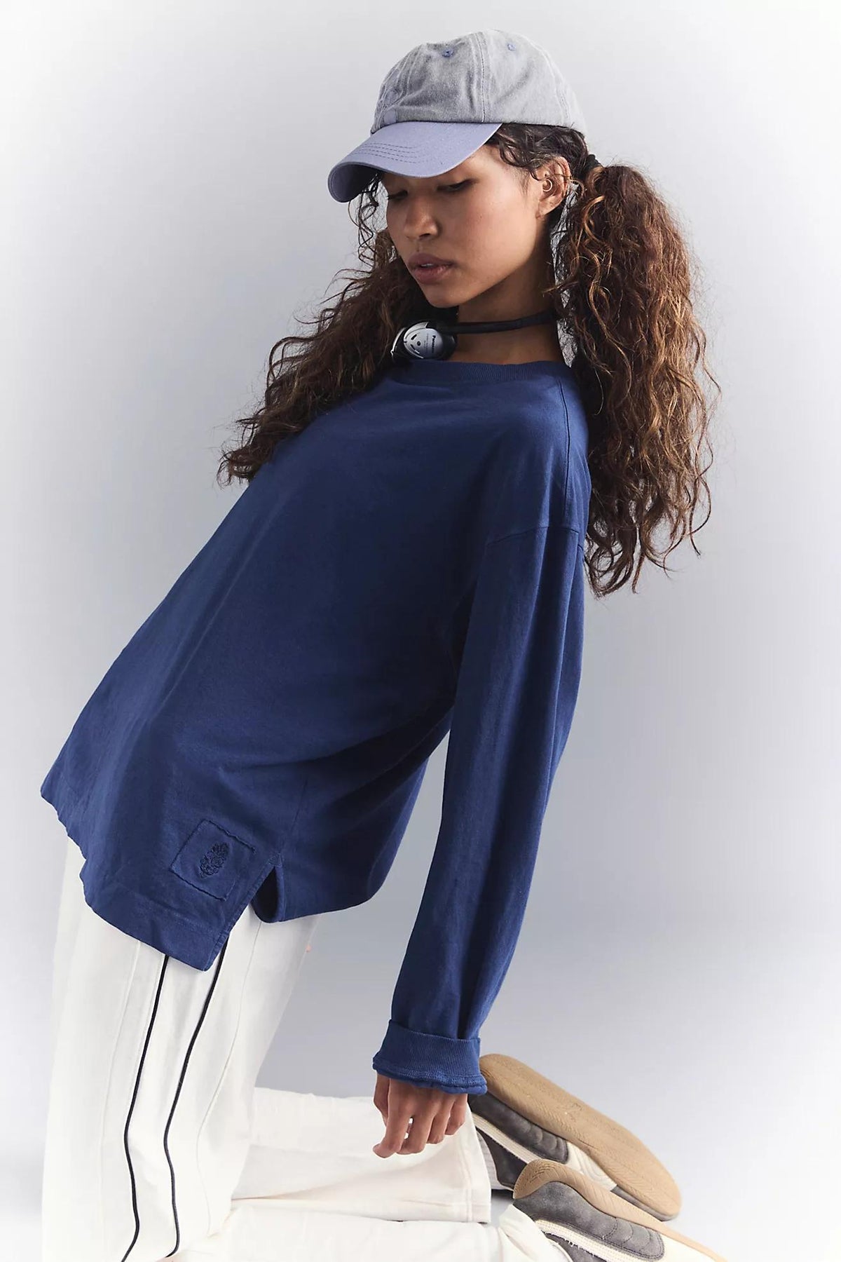 FP Hustle Layer Tee-Navy