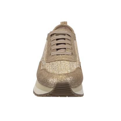 Kinetic Gold Raffia Sneakers