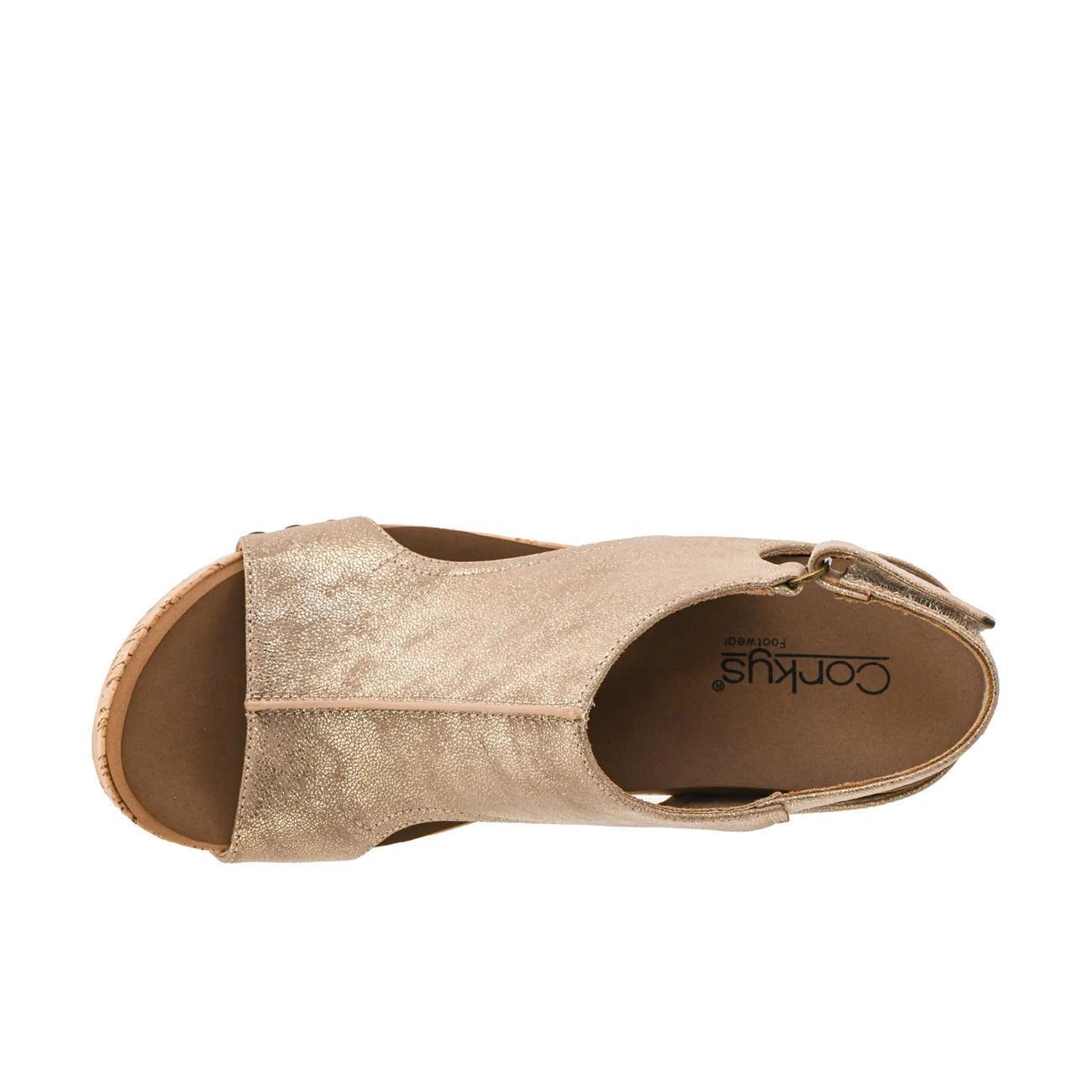 Carley Gold Wash Metallic Shoe