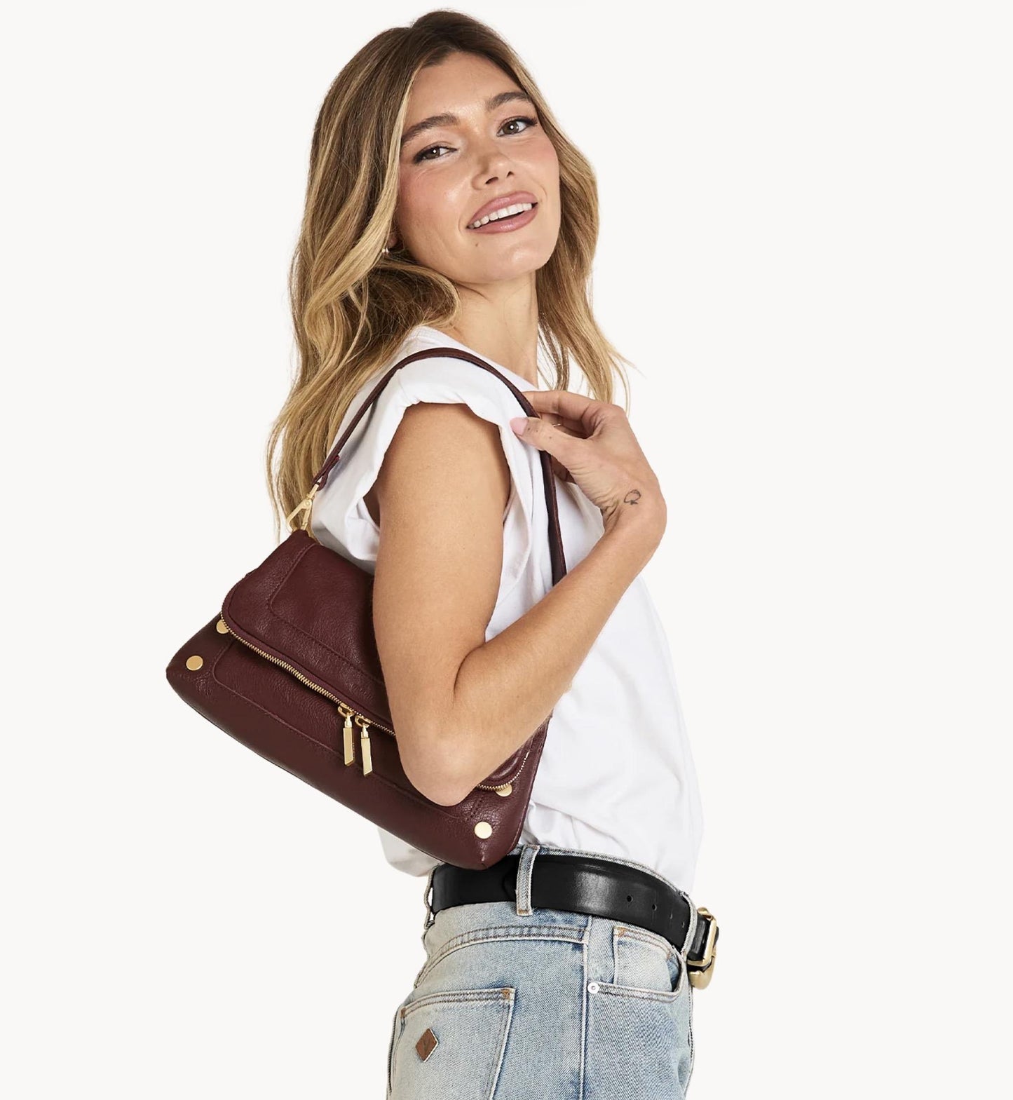 Hammitt Beverly Med- Cherrywood Pebble
