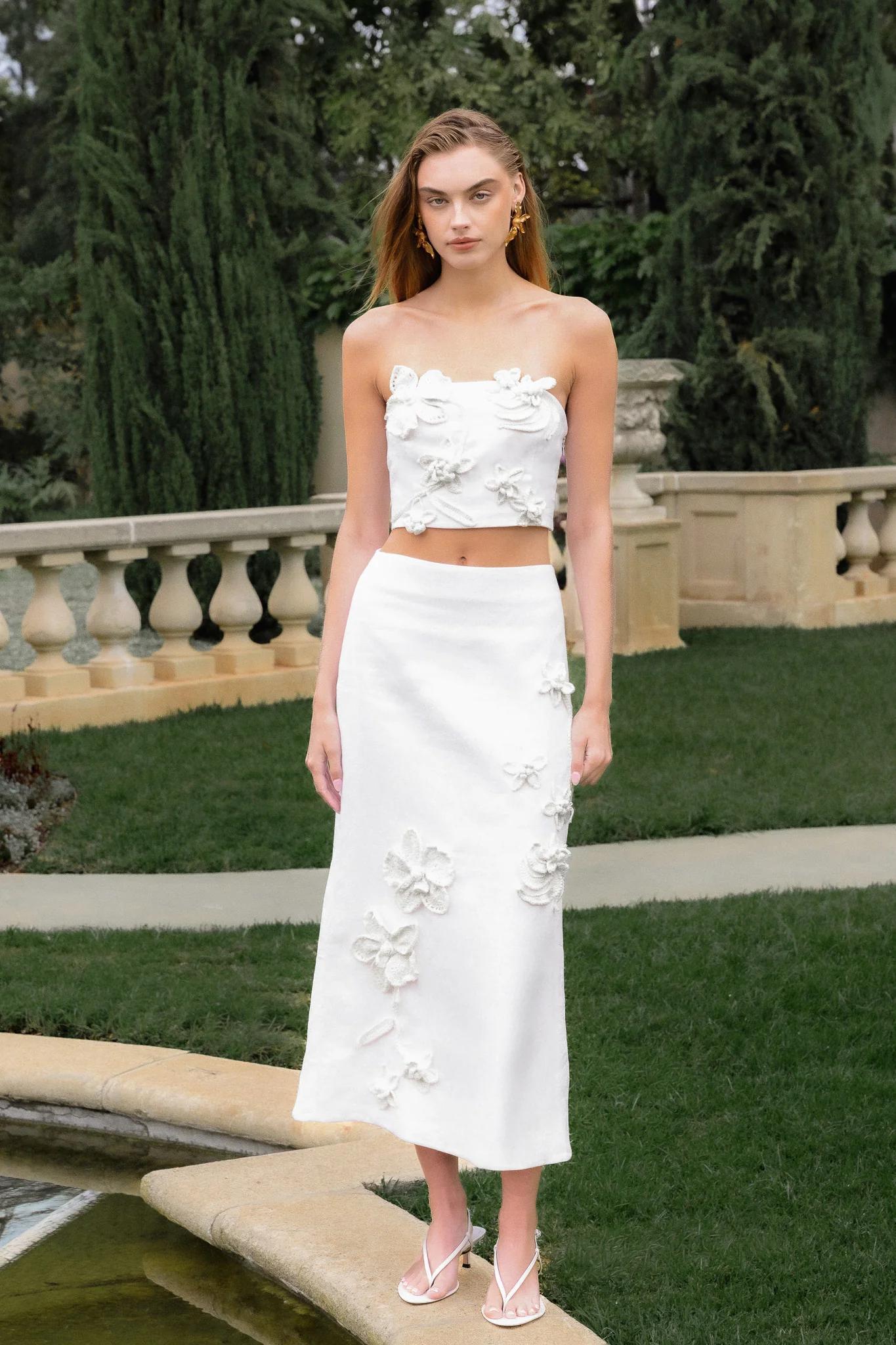 Crochet Flower Bandeau Top
