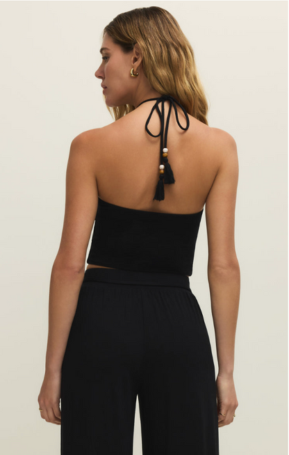 Lydia Halter Top-Blk