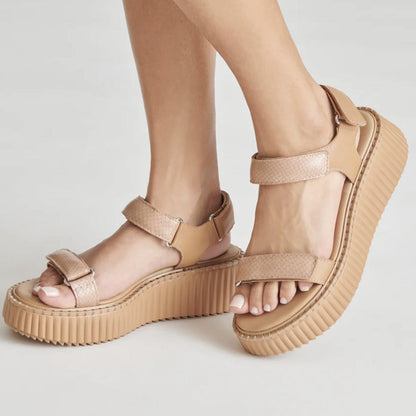 Debra Leather Sandals- Toffee