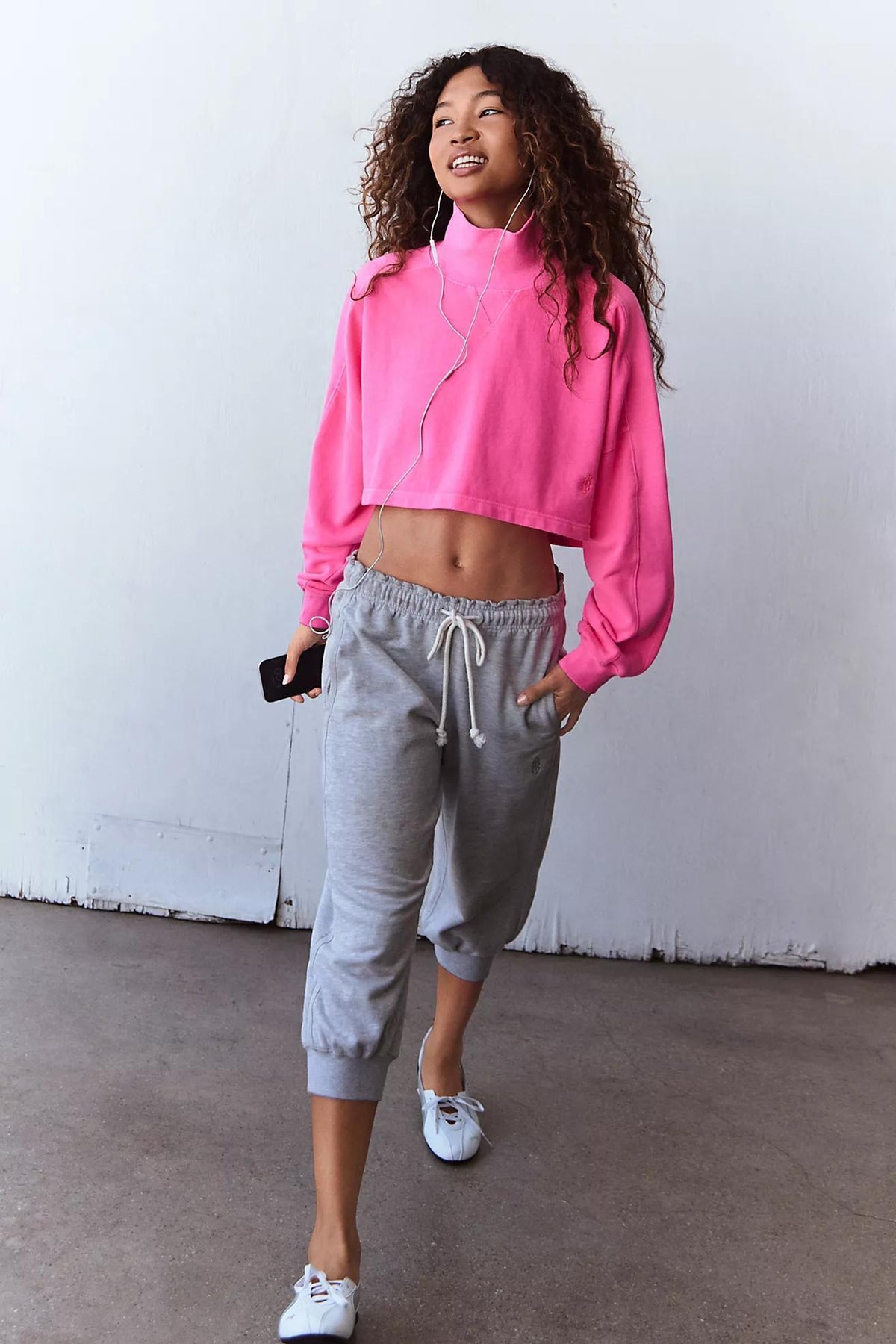 FP Pick Up Game Pullover- Hot Pink