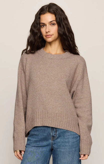 Eastwell Pullover Sweater- Heather Ash