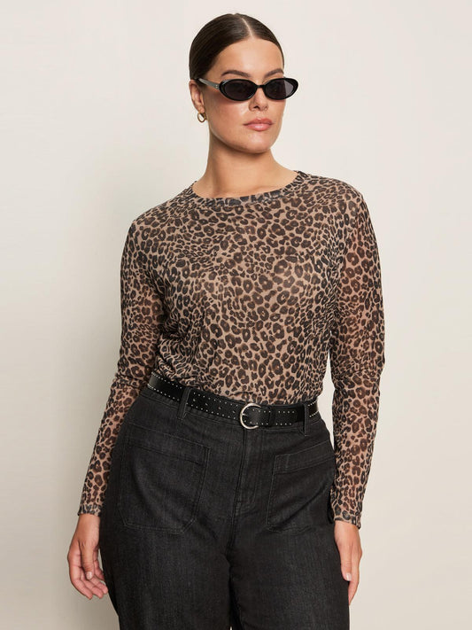 Perfect Mesh Tee- French Kitty