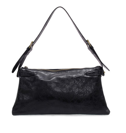 Trapeze Shoulder Bag- Black