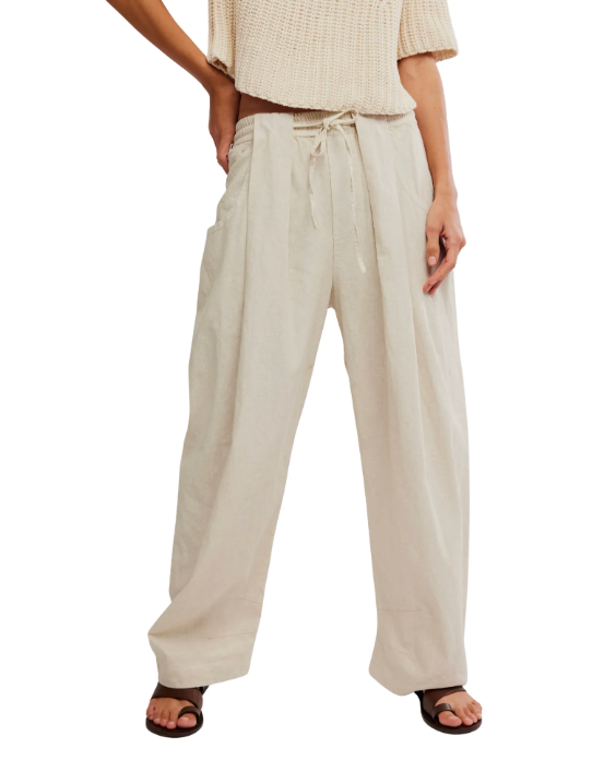 Free People Chambers Pull On Pant- Sand