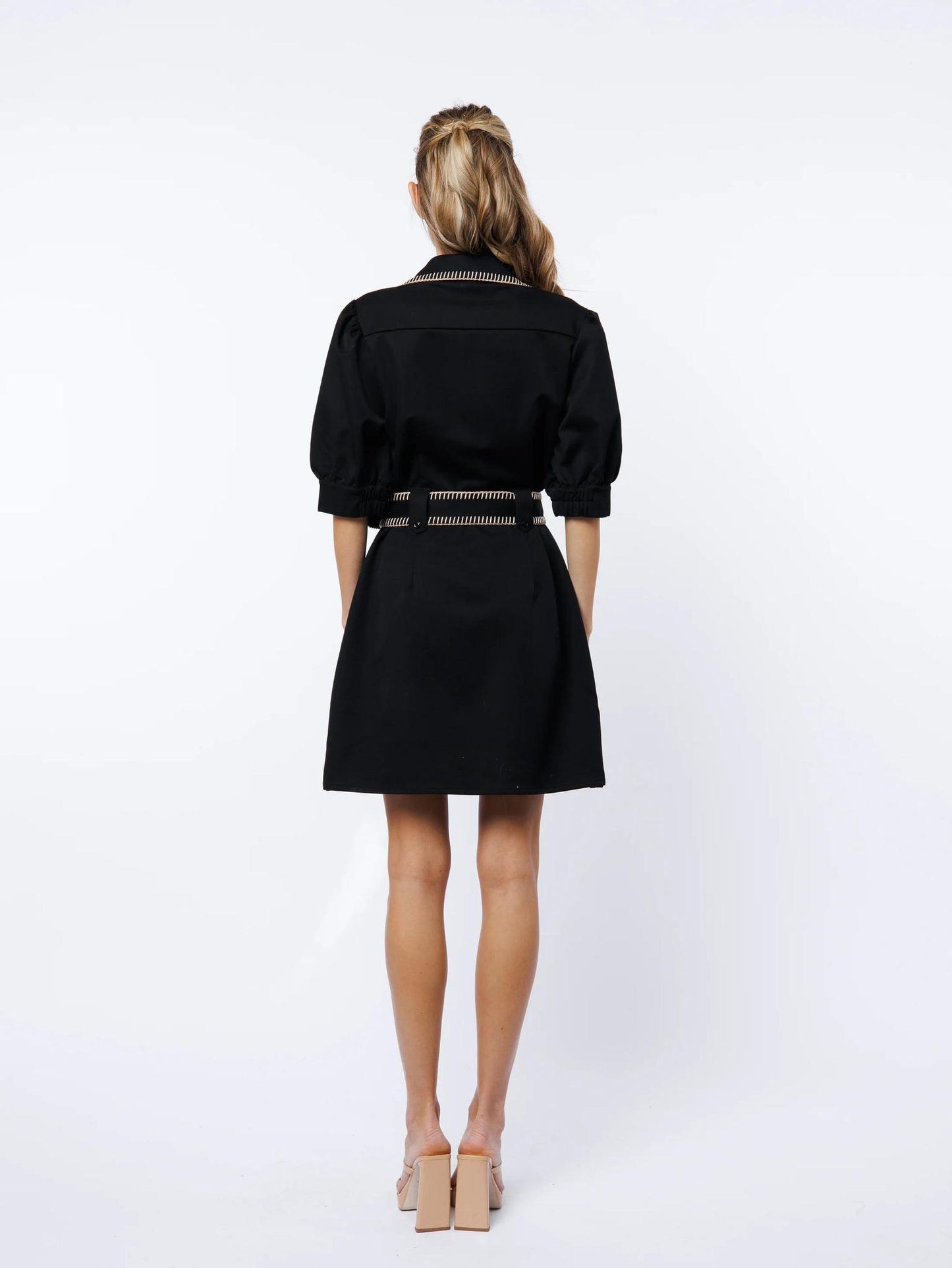 Embroidered Mini Dress