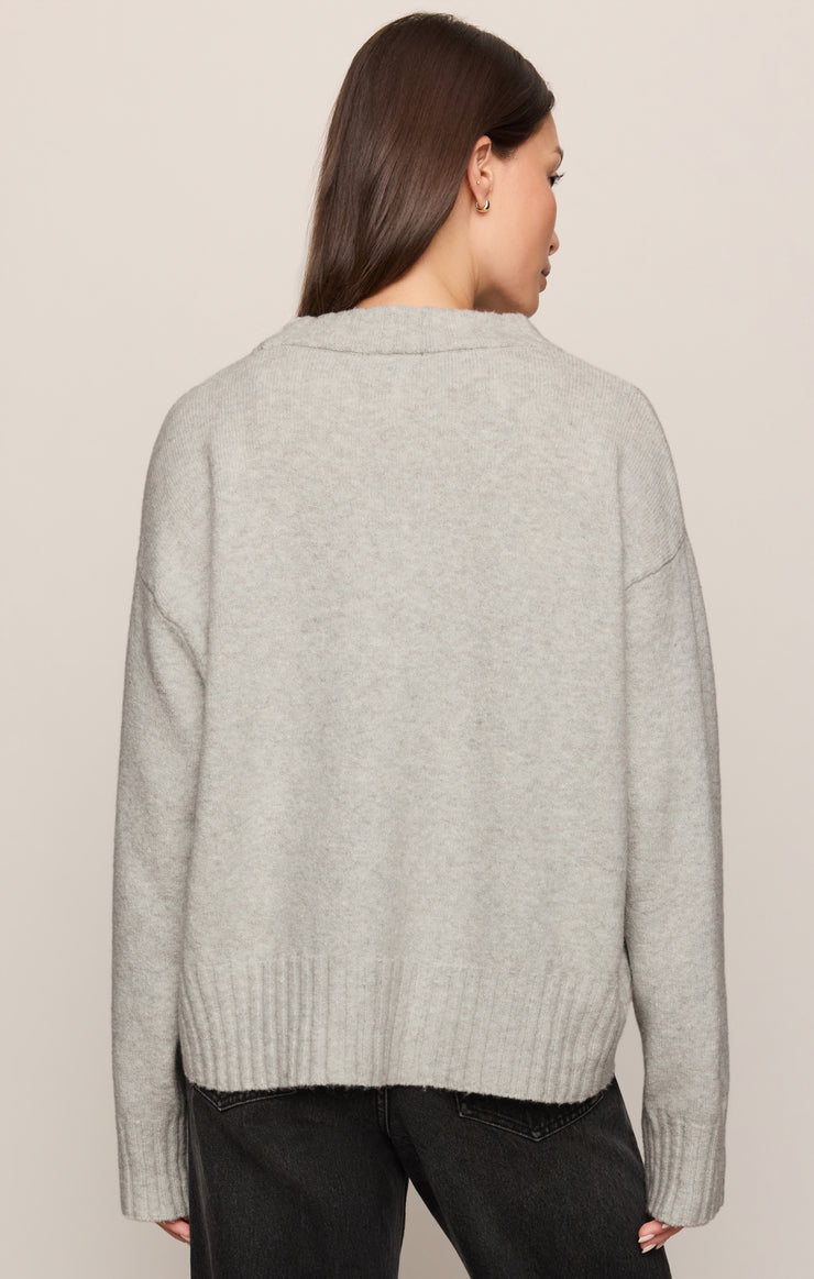 Eastwell Pullover Sweater- Feather Gray