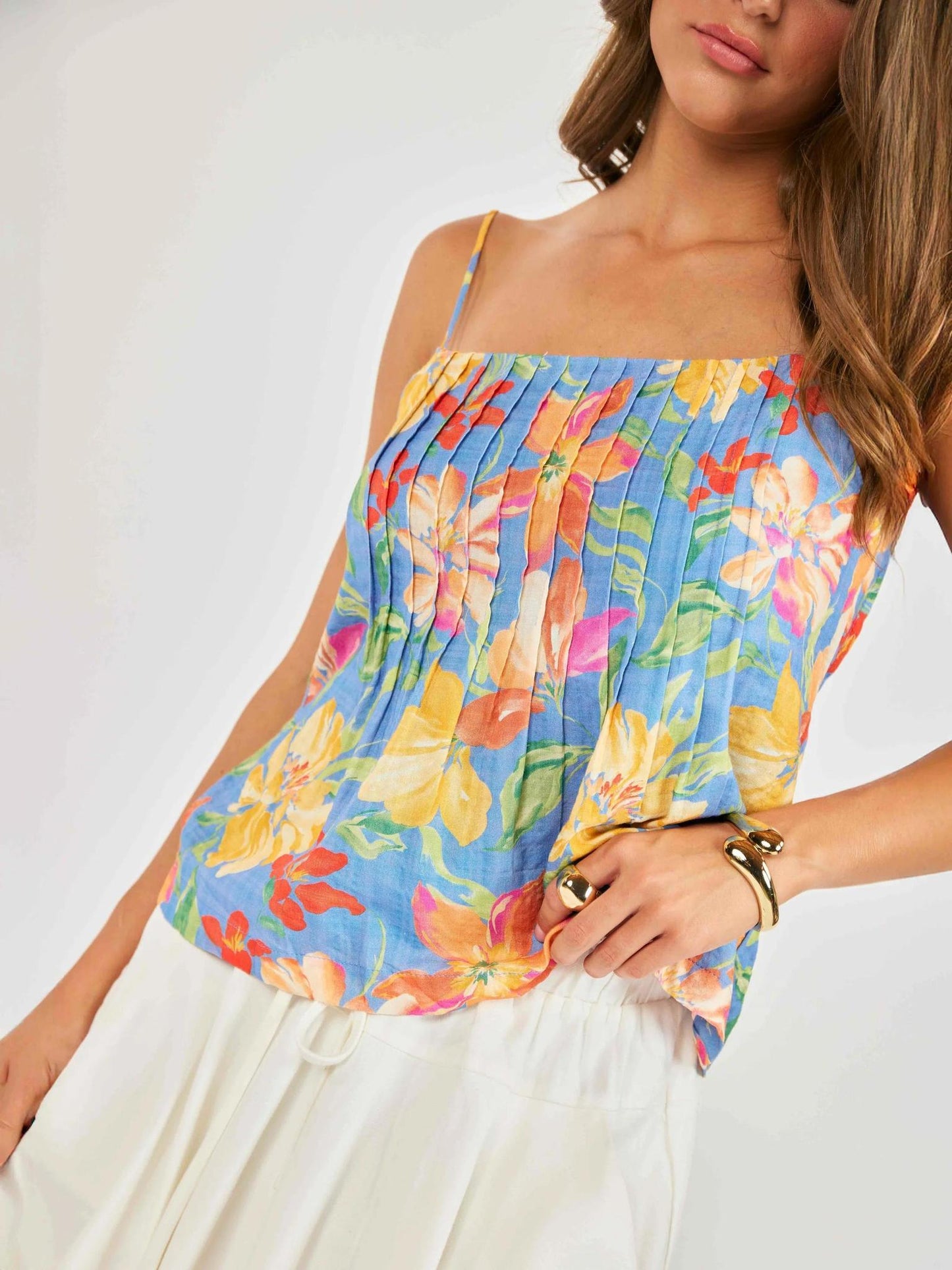 Beach Cowgirl Pleated Cami