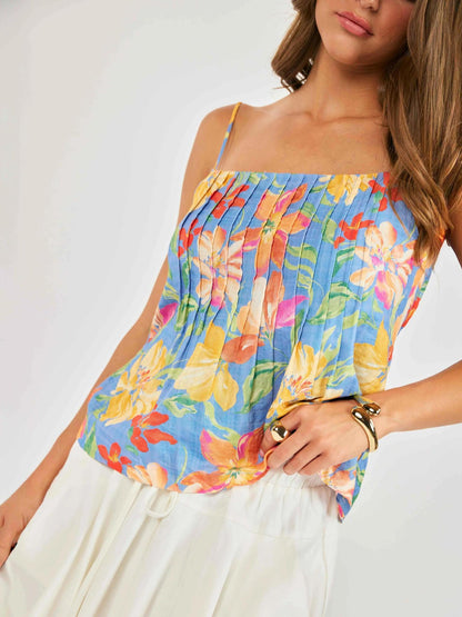 Beach Cowgirl Pleated Cami