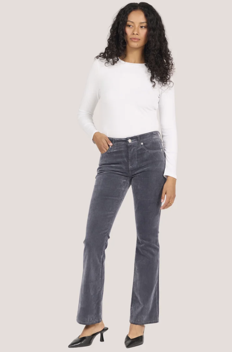 Jaxtyn Velvet Denim-Smoke&Mirrors