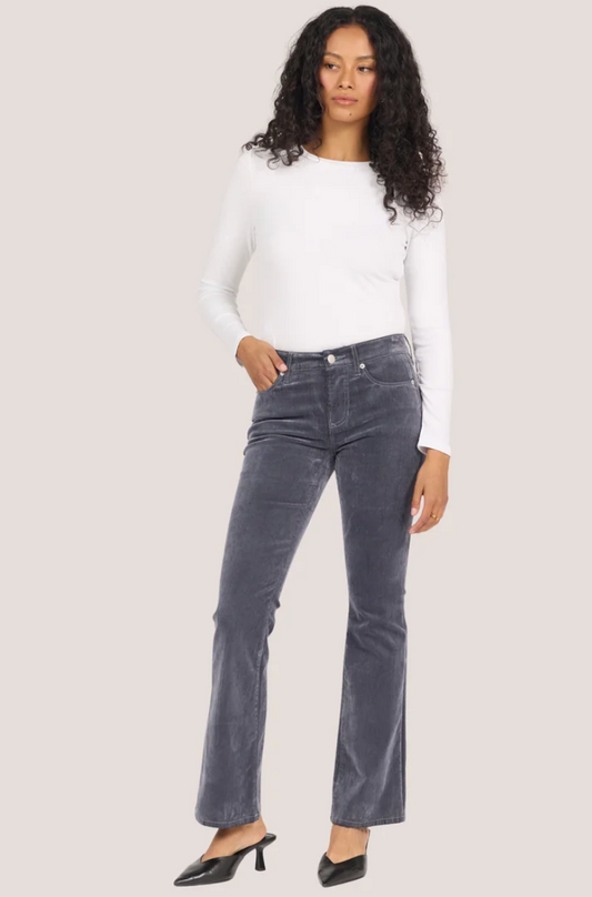 Jaxtyn Velvet Denim-Smoke&Mirrors