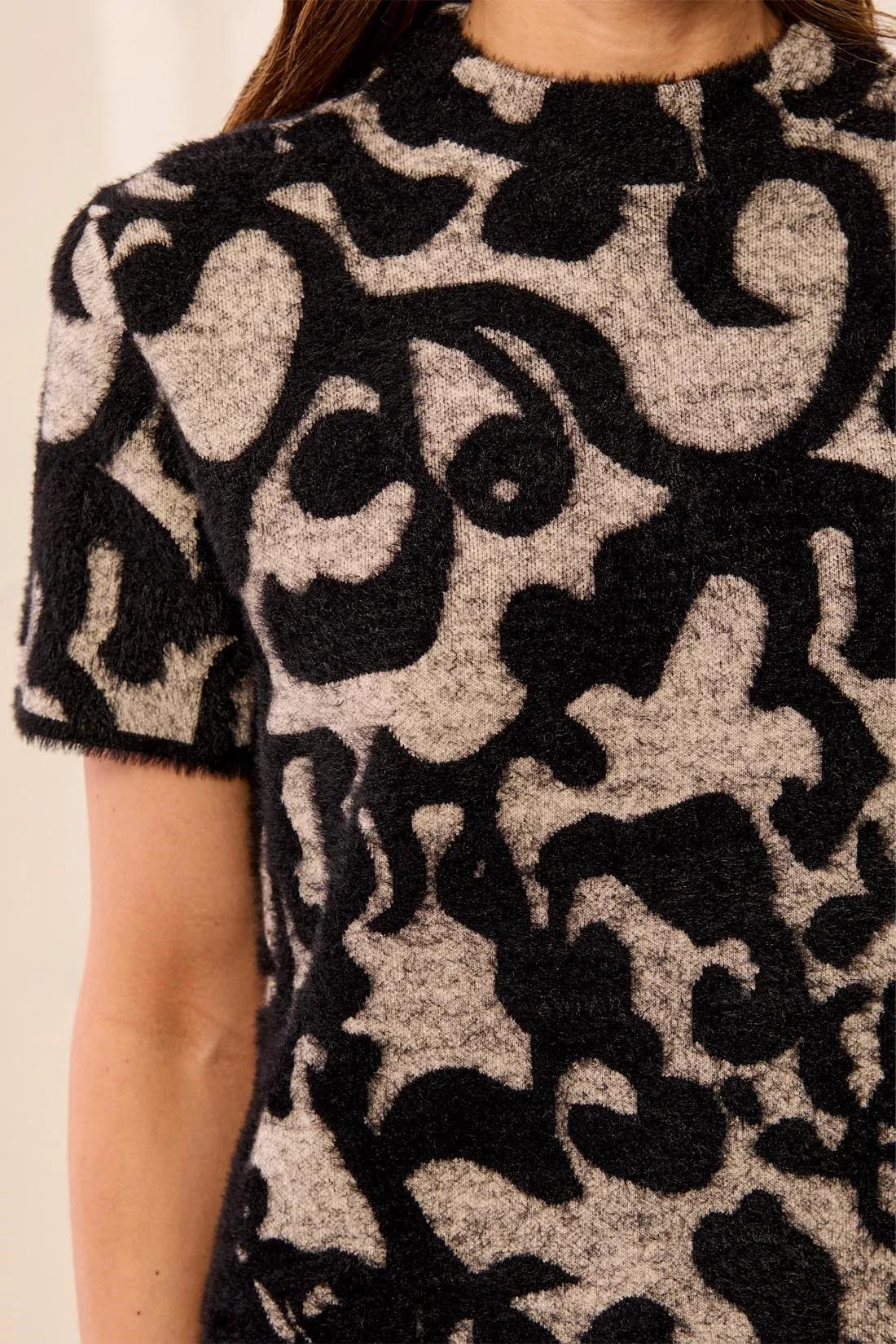 Jacquard Sweater Dress