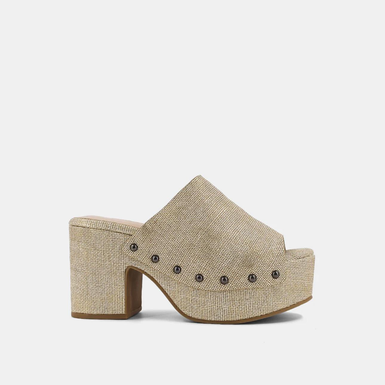 Gina Wedge- Gold Woven