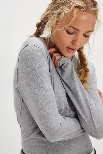 Free People Nova Tee L/S-Greyhound