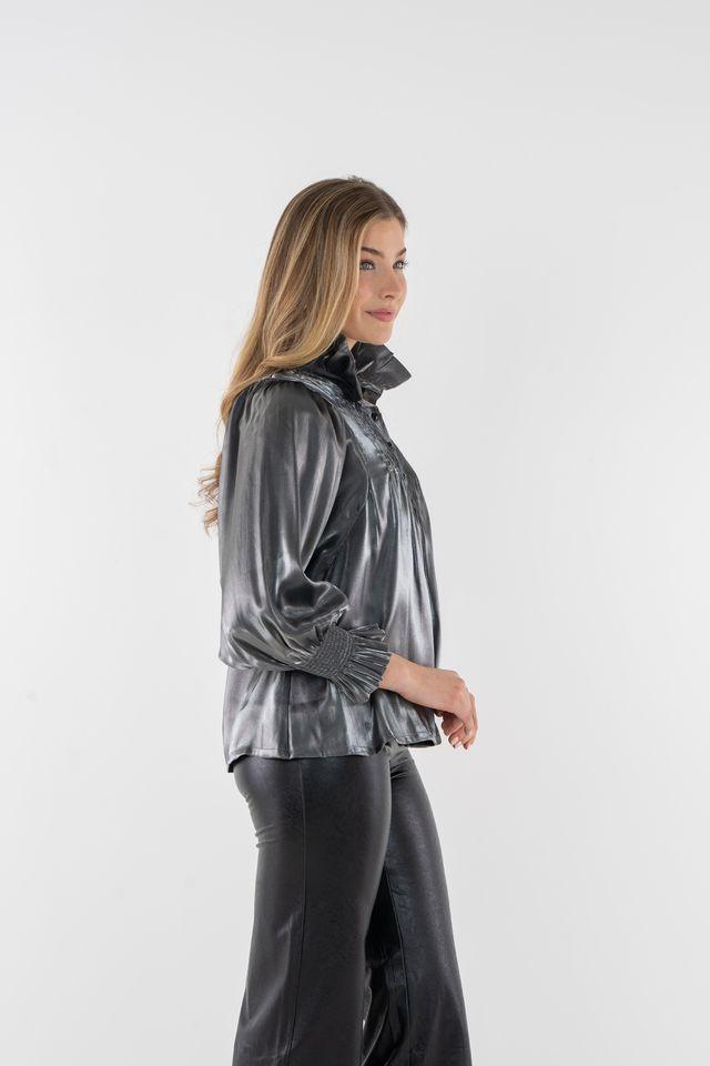 Emily McCarthy Charlotte Top-Blk Tie