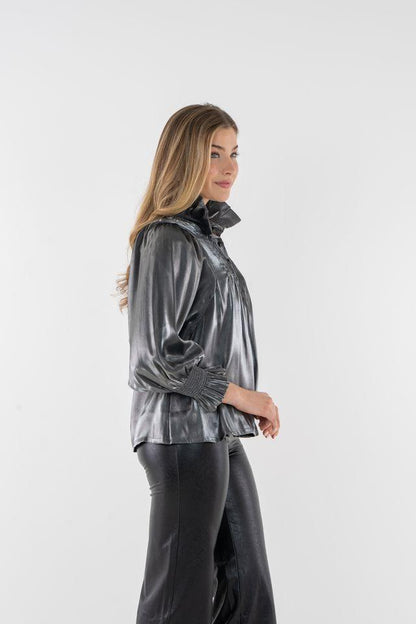 Emily McCarthy Charlotte Top-Blk Tie