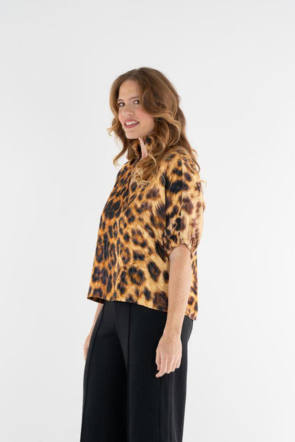 Emily McCarthy Poppy Top-Leopard