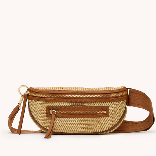 Hammitt Charles MD Crossbody- Cocoa Raffia